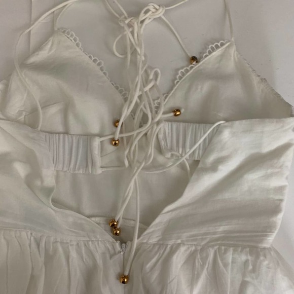 Indikah White Back Criss Kross Dress - Picture 10 of 10